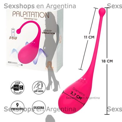 Estimulador femenino con control via bluetooth y carga USB